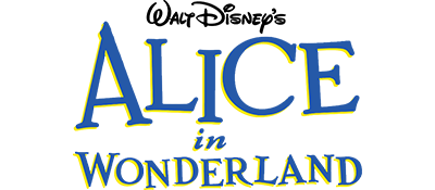 Alice in Wonderland logo for GameBoy Color